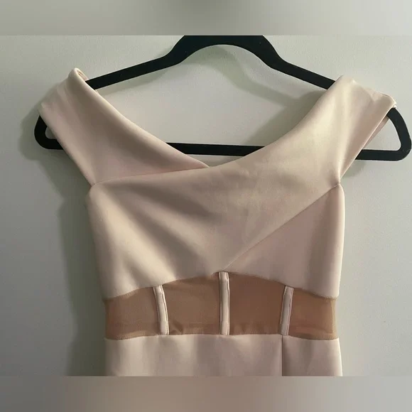 ASOS Bodycon Pink Midi Dress Size 2 - Picture 4 of 7